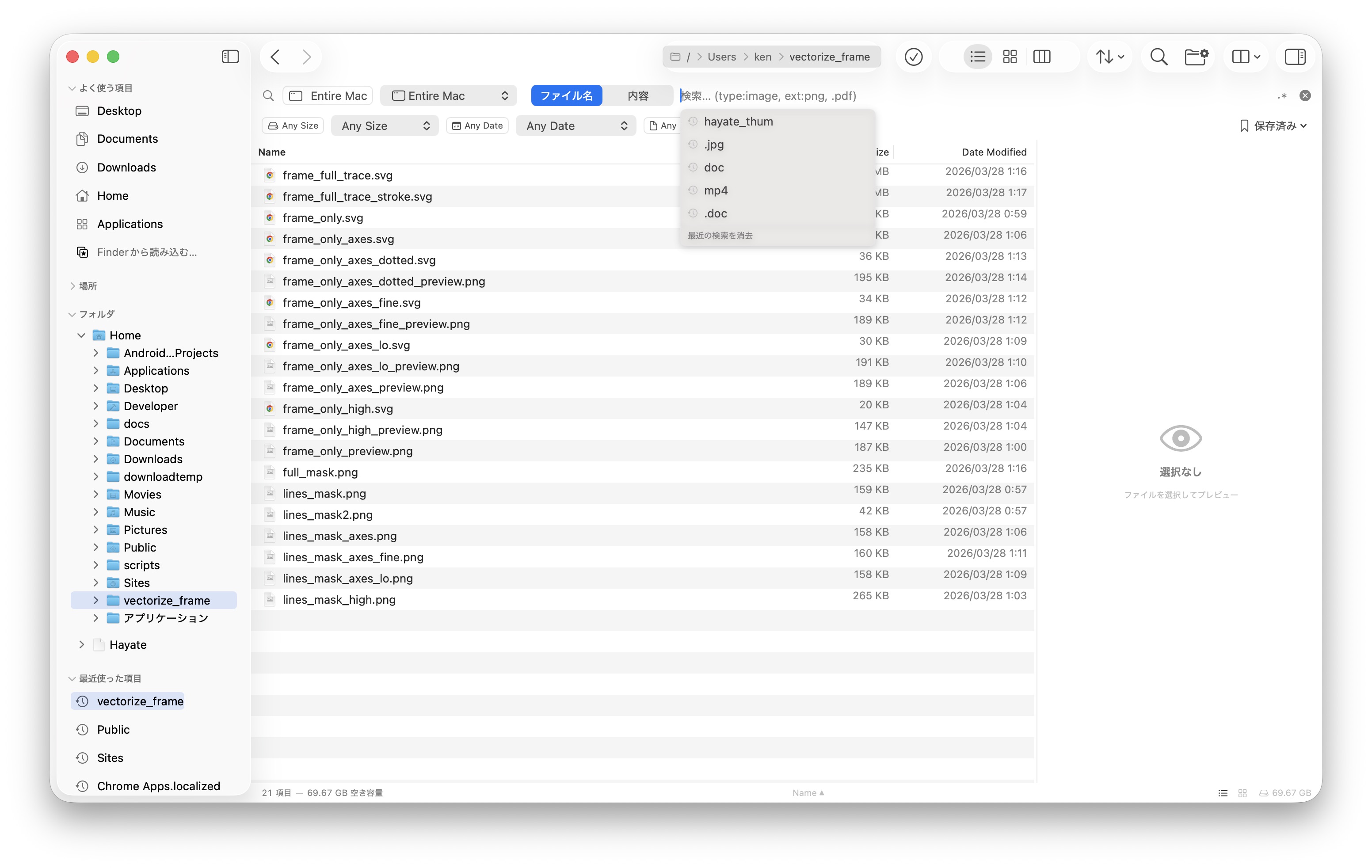 Search interface